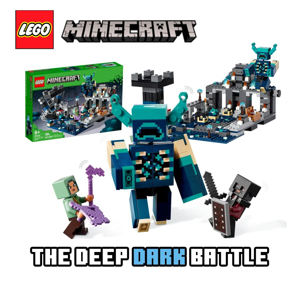 LEGO Minecraft 584 The Deep Dark Battle 21246