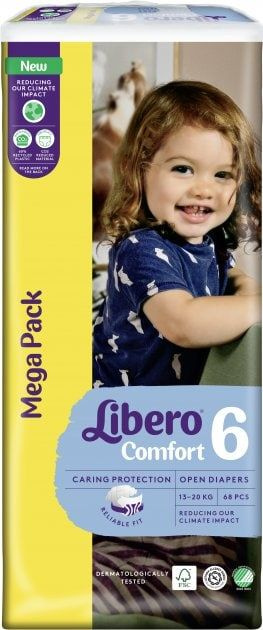 Подгузники LIBERO Comfort 6, 68 шт #1