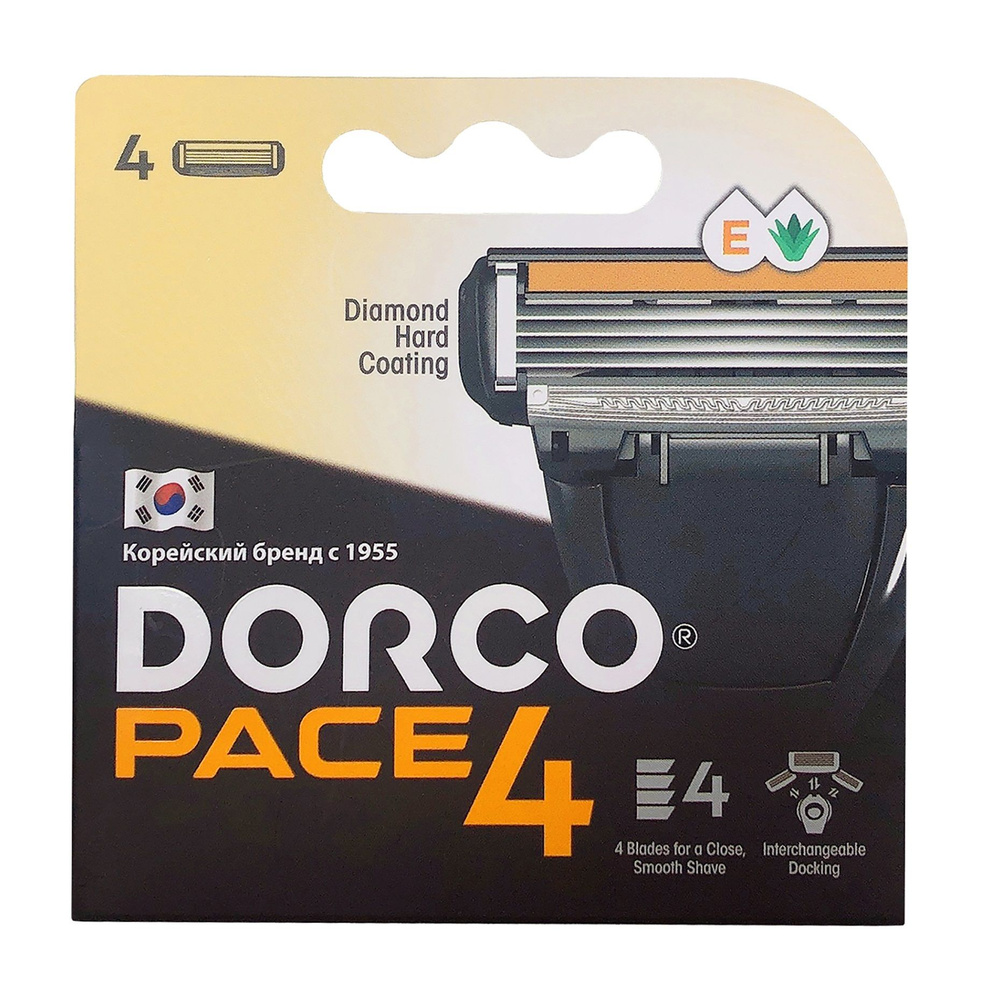 DORCO Kассеты для бритья Dorco Pace 4, 4 шт. #1