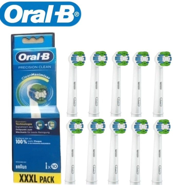 Насадки-щетки Oral-B,Precision clean ,удаление налета EB20RB,10 шт #1