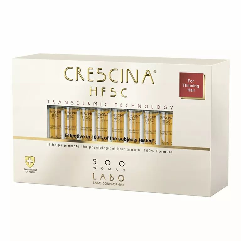 Crescina Re-Growth HFSC 100% Лосьон для стимуляции роста волос для женщин 500 40 амп  #1