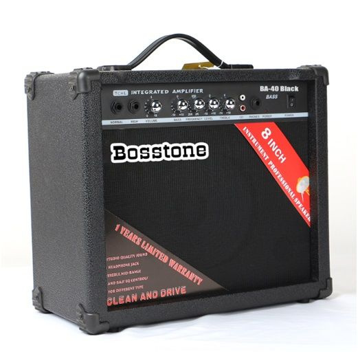 Комбоусилитель для бас-гитары Bosstone BA-40W Black 1х8 40W #1