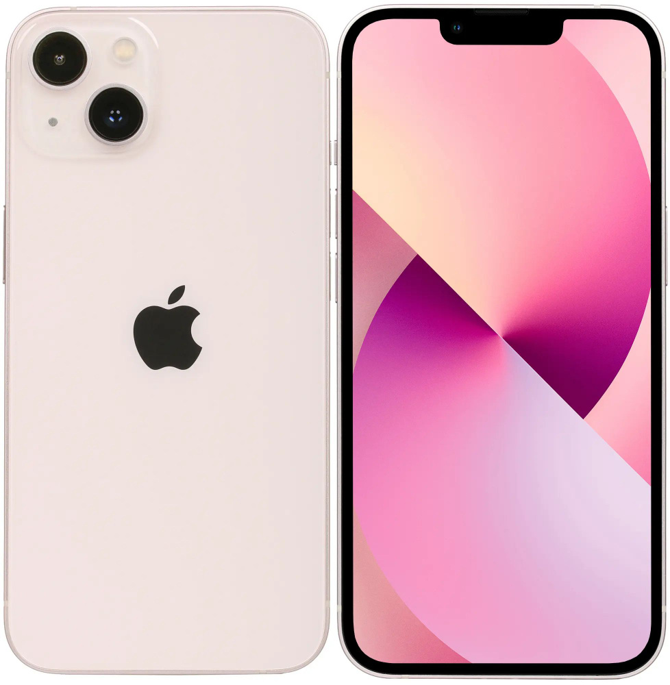 Смартфон Apple iPhone 13 восстановленный 128 ГБ, розовый #1