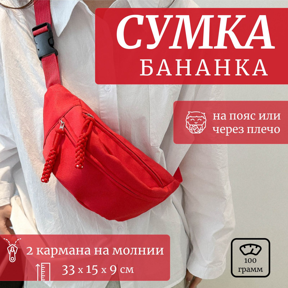 Сумка на пояс и через плечо, поясная сумка, бананка, Local Shop Brand  #1