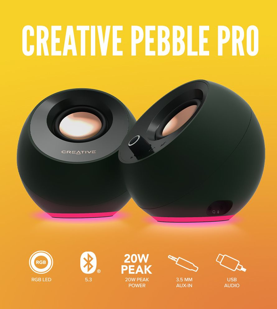 Колонки Creative PEBBLE PRO 2.0 (51MF1710AA001) #1