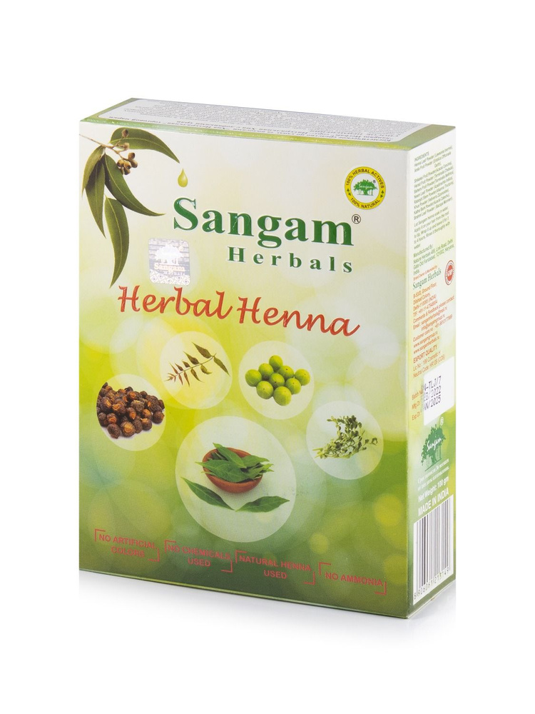 Хна с добавками трав Sangam Herbals (100 г) #1