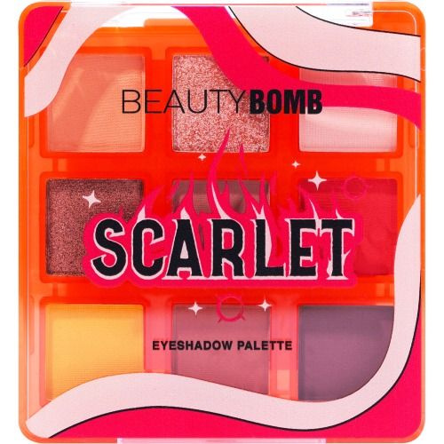 Beauty Bomb Палетка теней Eyeshadow palette Scarlet, тон 01, 7 г #1