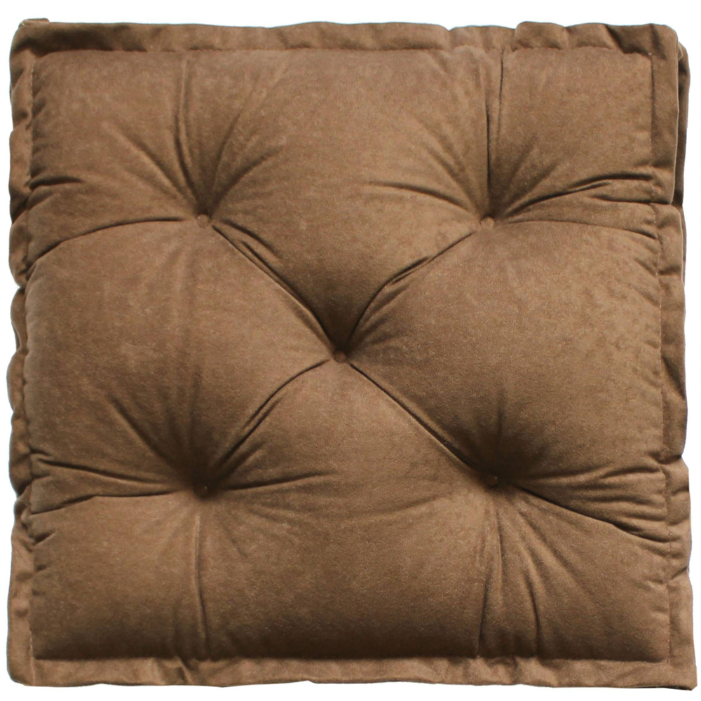 Подушка для сиденья МАТЕХ 2D VELOURS 45х45 см. Цвет коричневый, арт. 50-964  #1