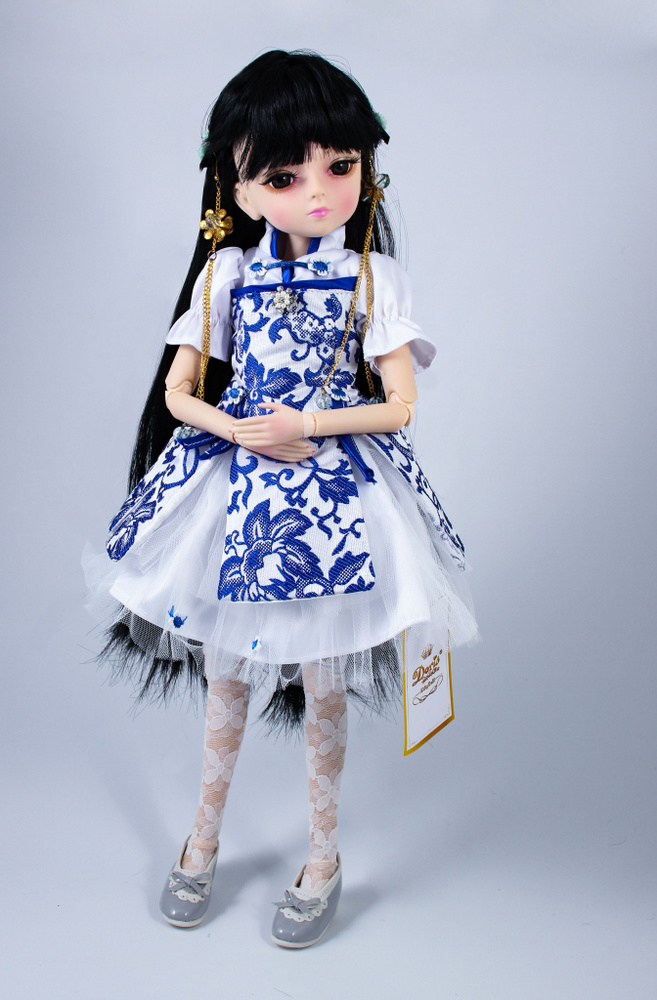 Doris Шарнирная BJD кукла Дорис с базовым мейком - Сноу (45см) BV18001-12  #1