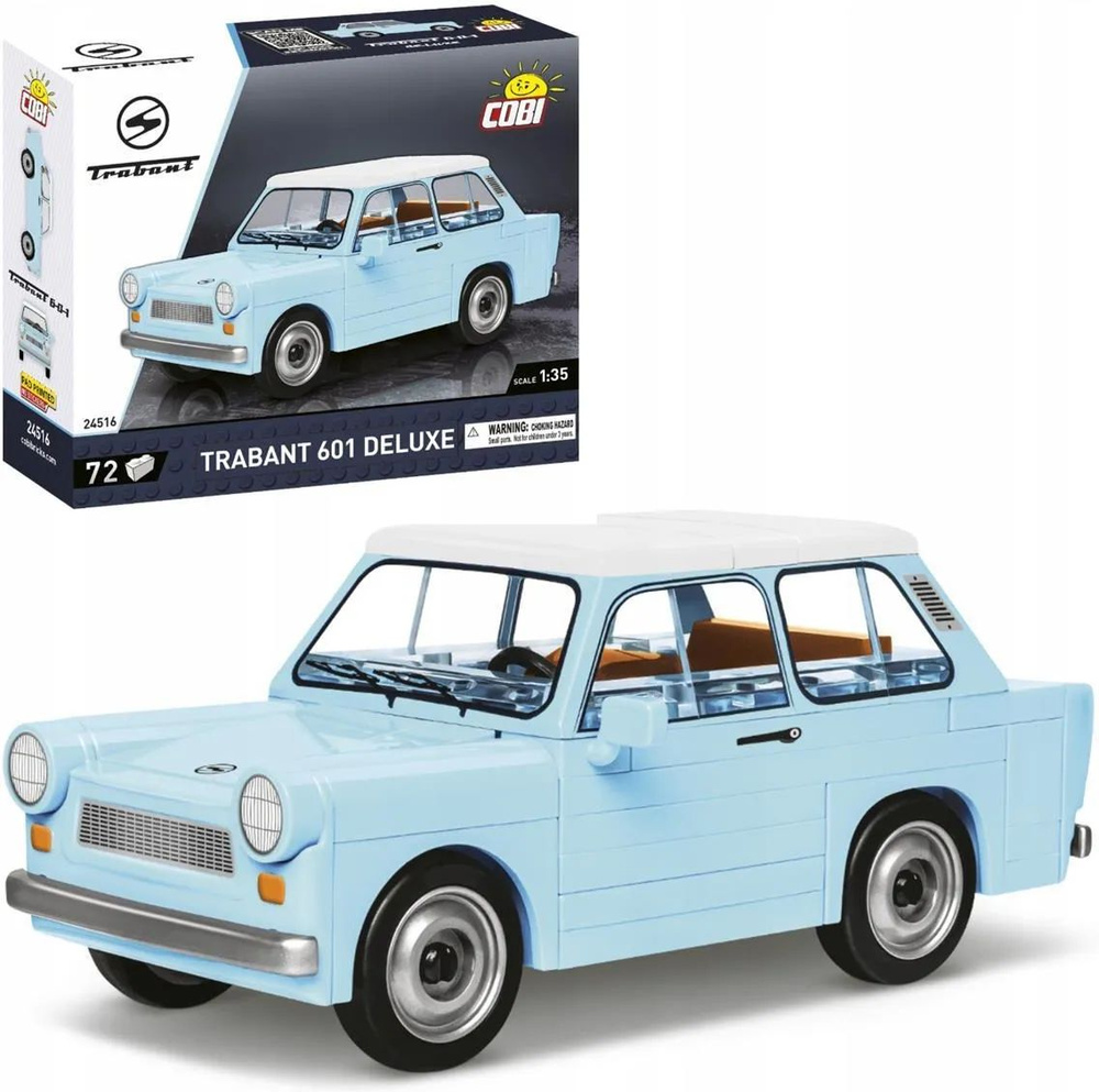 Конструктор пластиковый Cobi Trabant 601 Deluxe -Трабант 601 Делюкс - 71эл. - Коби 24516  #1