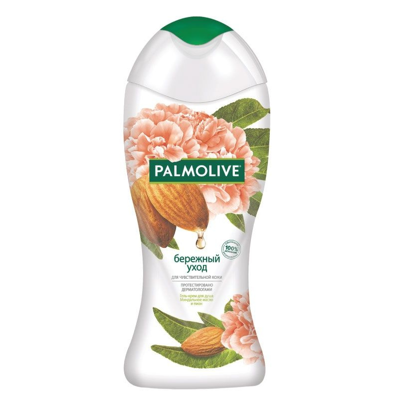 Гель-крем для душа Palmolive "Бережный уход", с миндальным маслом, 250 мл  #1