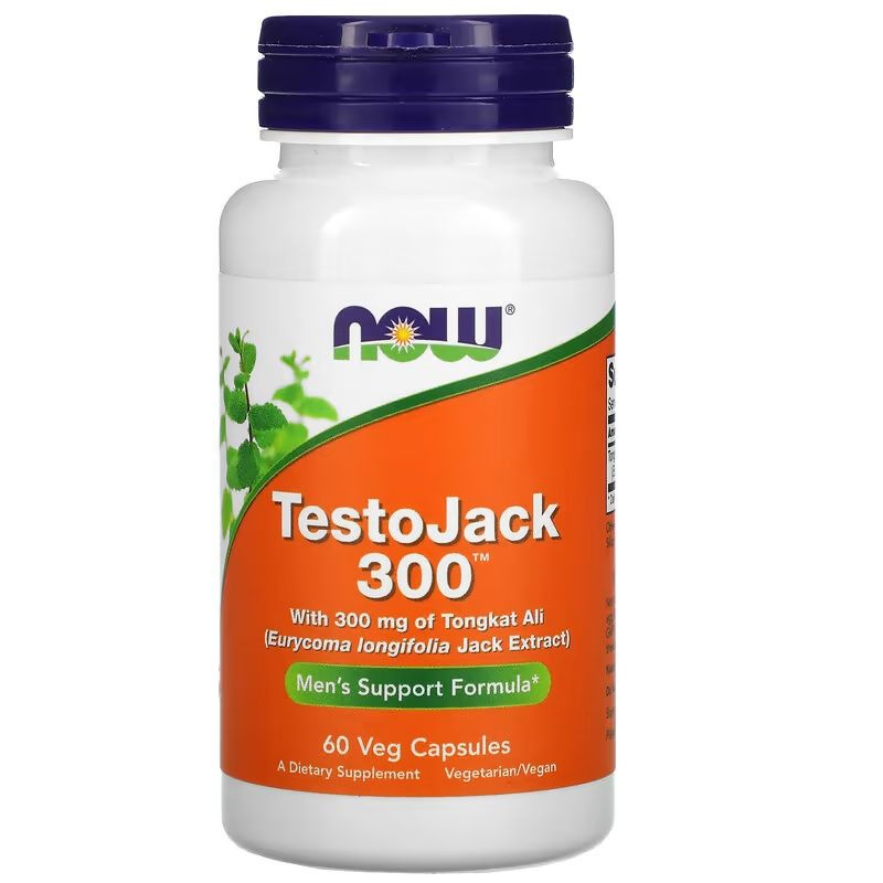 Средство для повышения тестостерона Now Foods Testo Jack 300, 60 капсул  #1