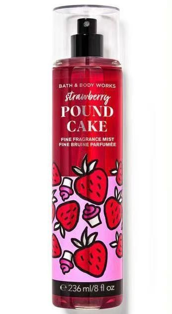 Спрей для тела Bath & Body Works - STRAWBERRY POUND CAKE #1