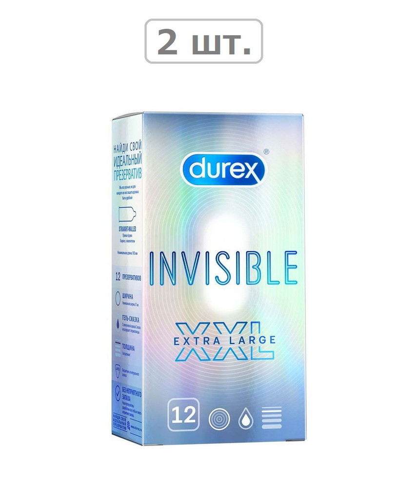 презерватив durex invisible xxl n12 - 2шт. #1