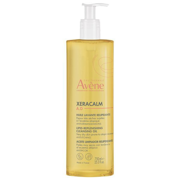 Avene XeraCalm A.D Масло липидовосполняющее очищающее для лица и тела 750 мл  #1