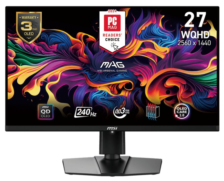 27" Монитор MAG 271QPX QD-OLED E2/240Hz/0.03ms GTG/QD-OLED/HDR400, черный матовый  #1