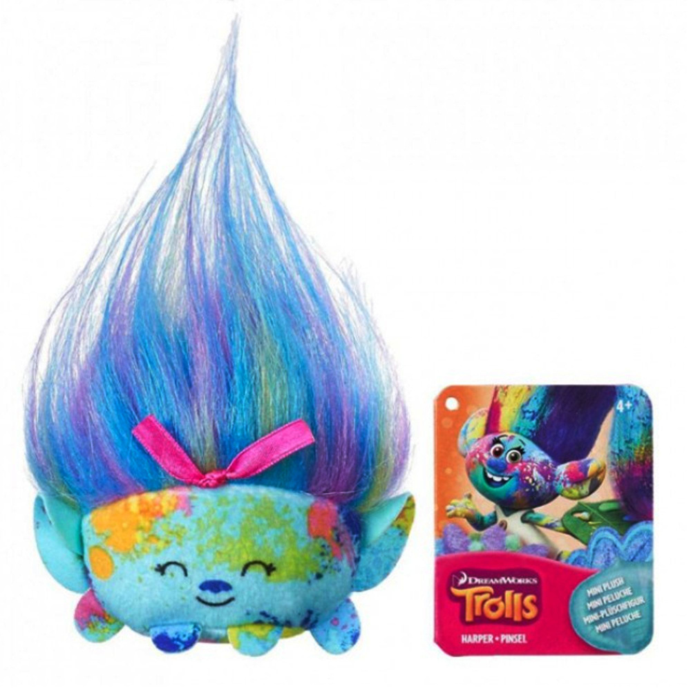 Мягкая мини плюш игрушка Тролль Харпер Пинсель TROLLS HASBRO #1