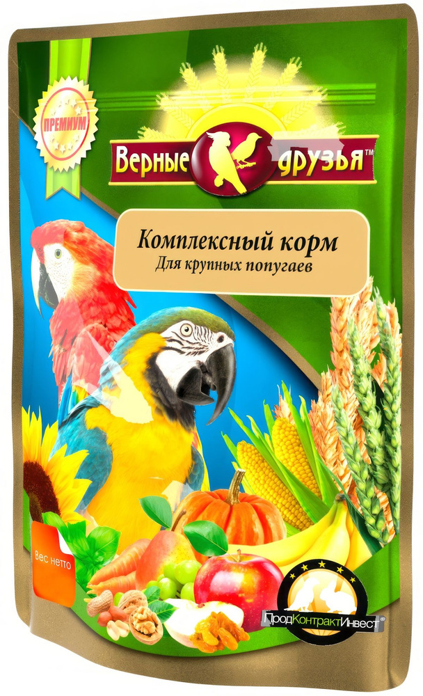 Корм Верные друзья для крупных попугаев, 500 г #1