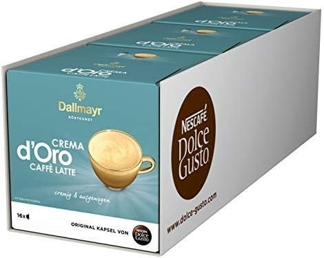 Капсулы для кофемашин Dolce Gusto Nescafe Dallmayr Crema d'Oro Caffe Latte, 48 шт  #1