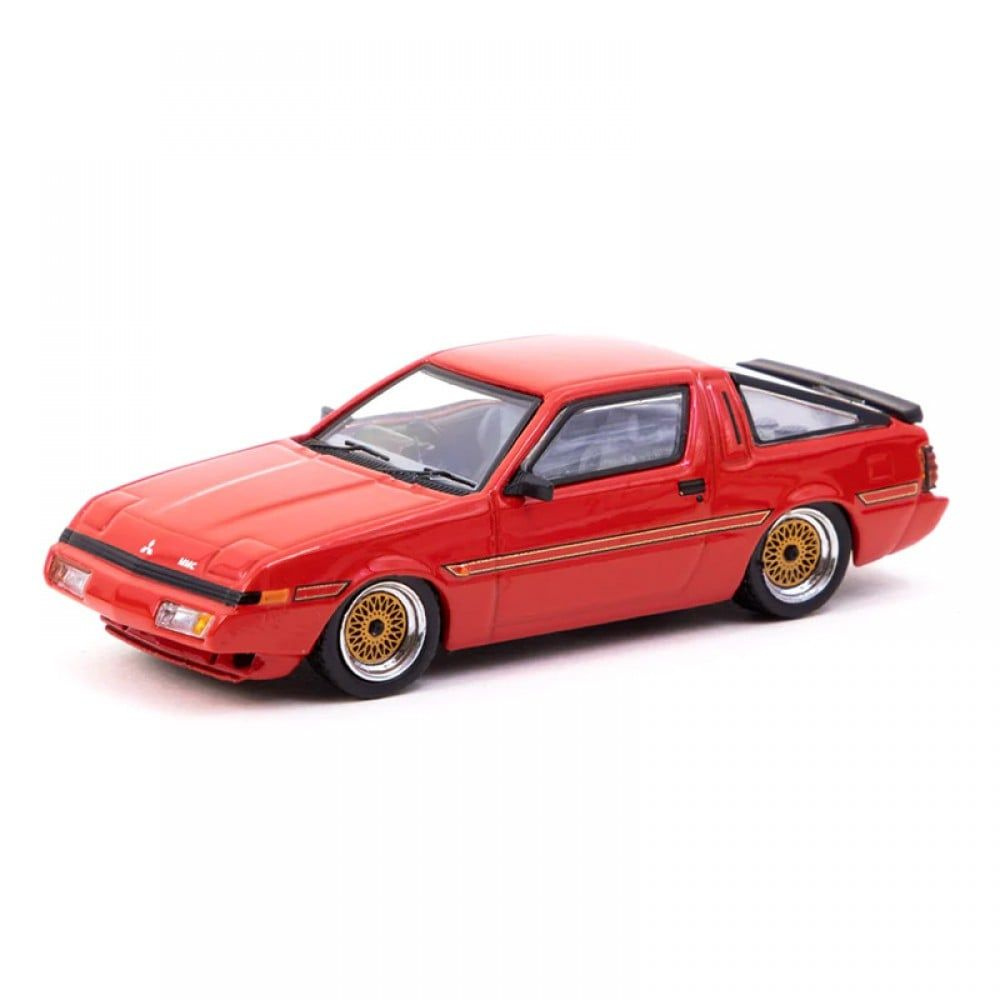 Машинка Tarmac Works 1/64 Mitsubishi Starion Bright Red Diecast Scale Model Car #1