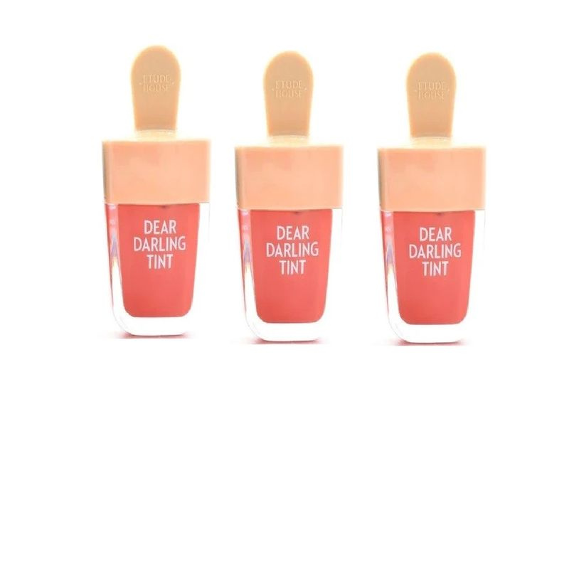 Etude House Увлажняющий гелевый тинт для губ Красный Абрикос 4,5г, 3 уп.  #1