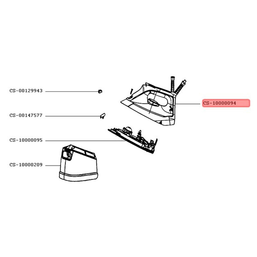 Корпус парового утюга Rowenta DG864.. #1