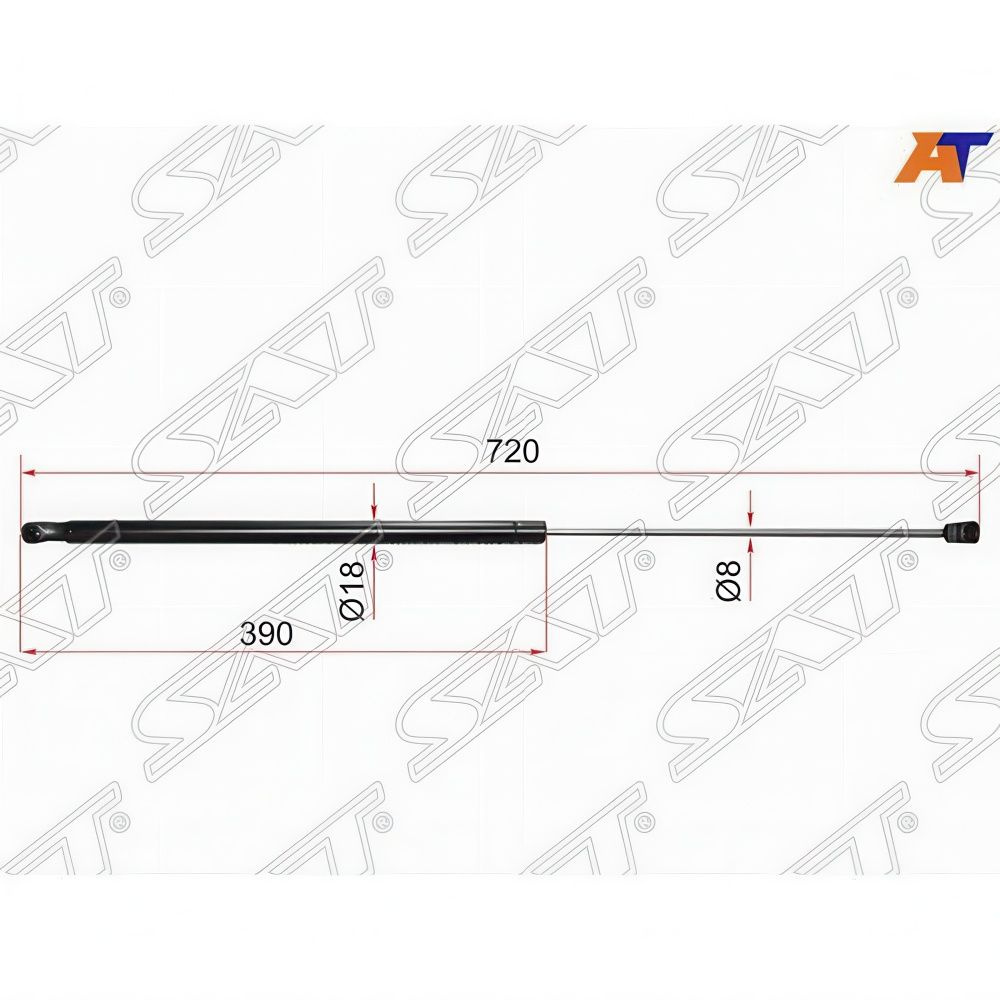 Амортизатор капота для Тойота Камри 40 2006-2009, Toyota Camry 40 SAT ST-53440-06060  #1