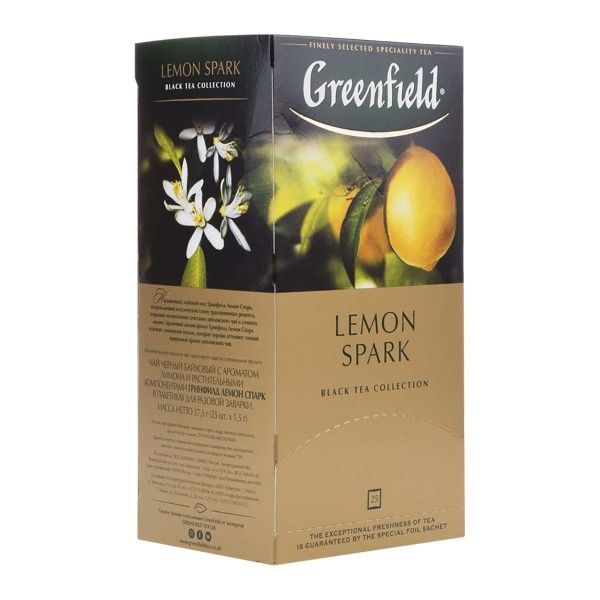 Чай черный Greenfield Lemon Spark 25пак-5 шт #1