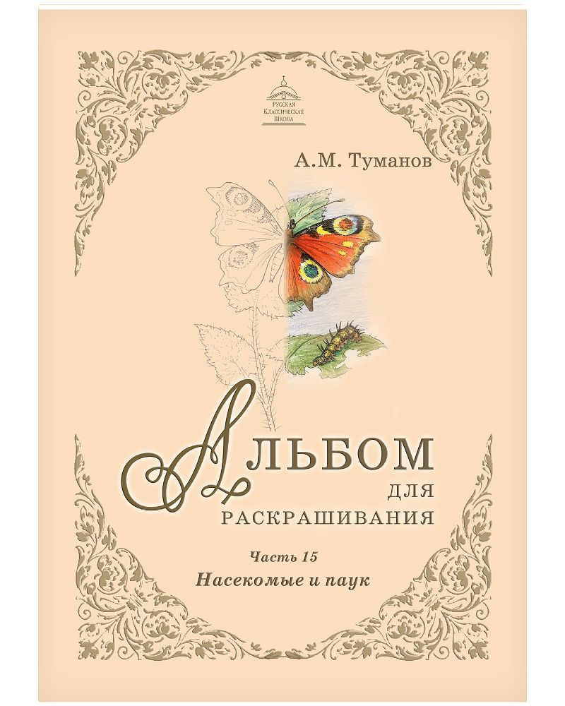 Альбом для раскрашивания. Насекомые и паук. Часть 15 #1