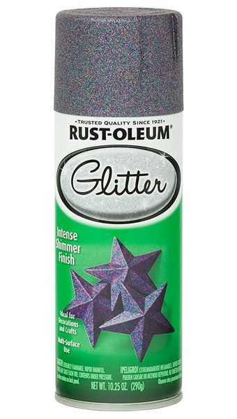 Аэрозольная краска сверкающее покрытие, глиттер-спрей Rust-Oleum Specialty Glitter, яркий металлик, Быстросохнущая, #1