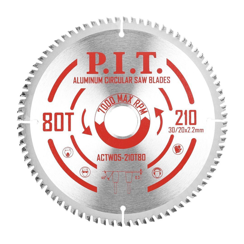 P.I.T. Диск пильный 210; 80  зуб. #1