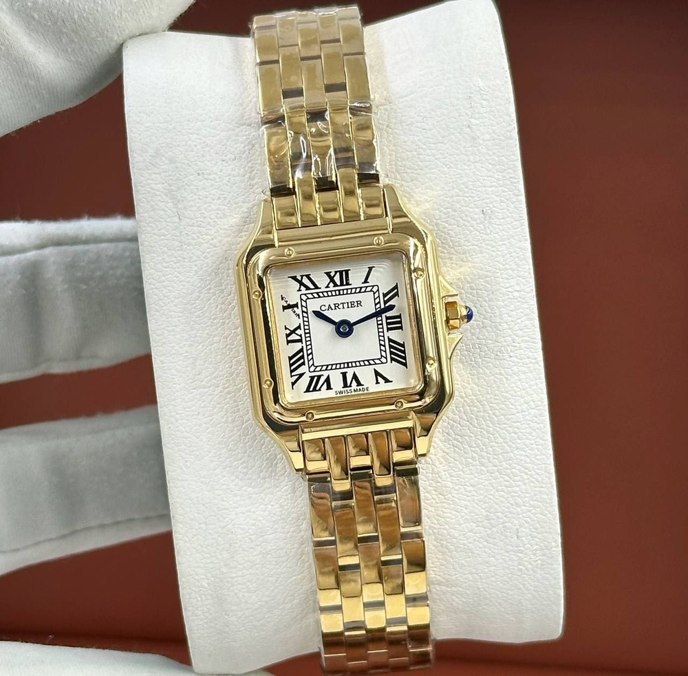 Роскошные Женские часы Cartier De Panter 22mm #1