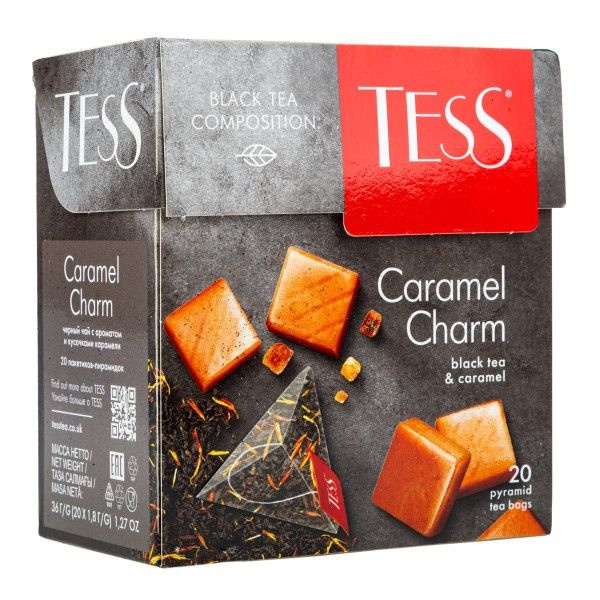 Чай черный Tess Caramel Charm 20пирамидок-5 шт #1