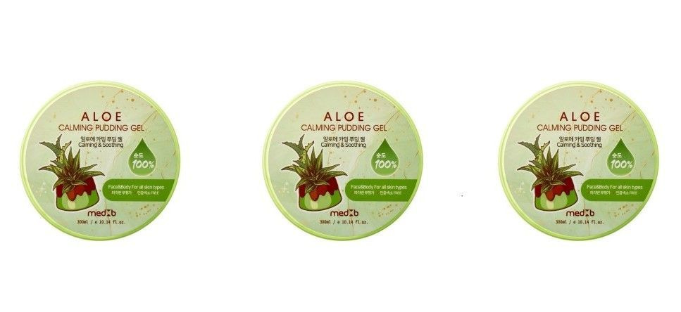 MedB Успокаивающий гель для тела Aloe Calming Pudding Gel, с экстрактом алоэ, 300 мл, 3 шт  #1