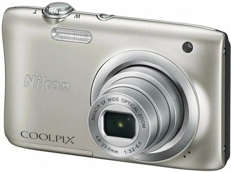 Nikon Компактный фотоаппарат Coolpix A100, серебристый #1