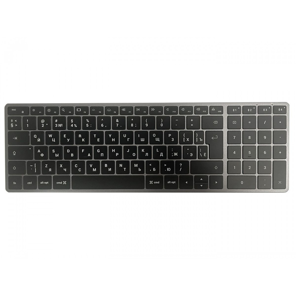 Satechi Клавиатура беспроводная Satechi Slim X2 Bluetooth Backlit Keyboard, Bluetooth, Серый ST-BTSX2M-RU, #1