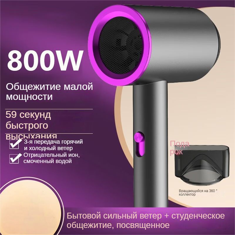 Haier Фен для волос KYCG800W#29 800 Вт, скоростей 20, кол-во насадок 1, фиолетовый  #1