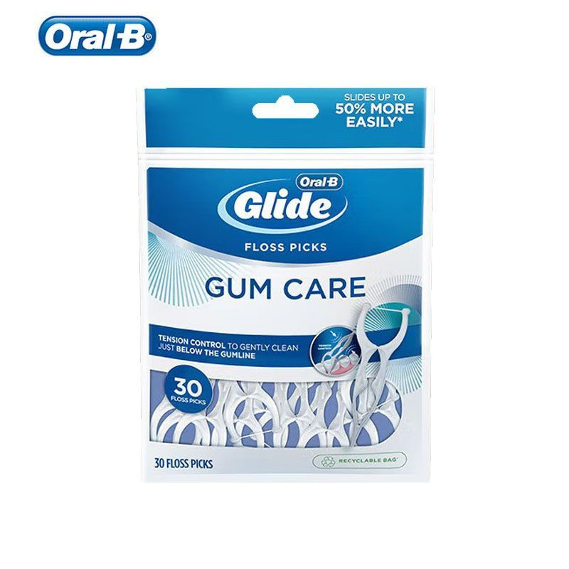 Зубные нити Oral-B Glide, Y-образная форма, уход за деснами,1 пакета по 30 шт.  #1