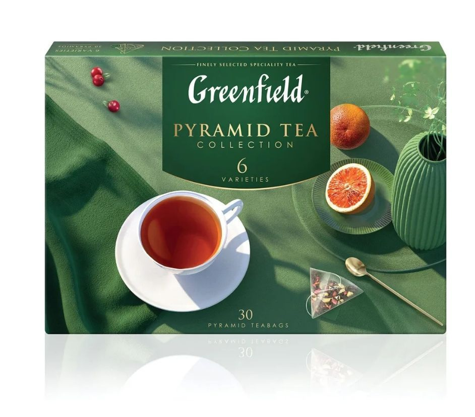 Набор Чай в пирамидках Greenfield Pyramid Tea Collecton, 6 видов #1