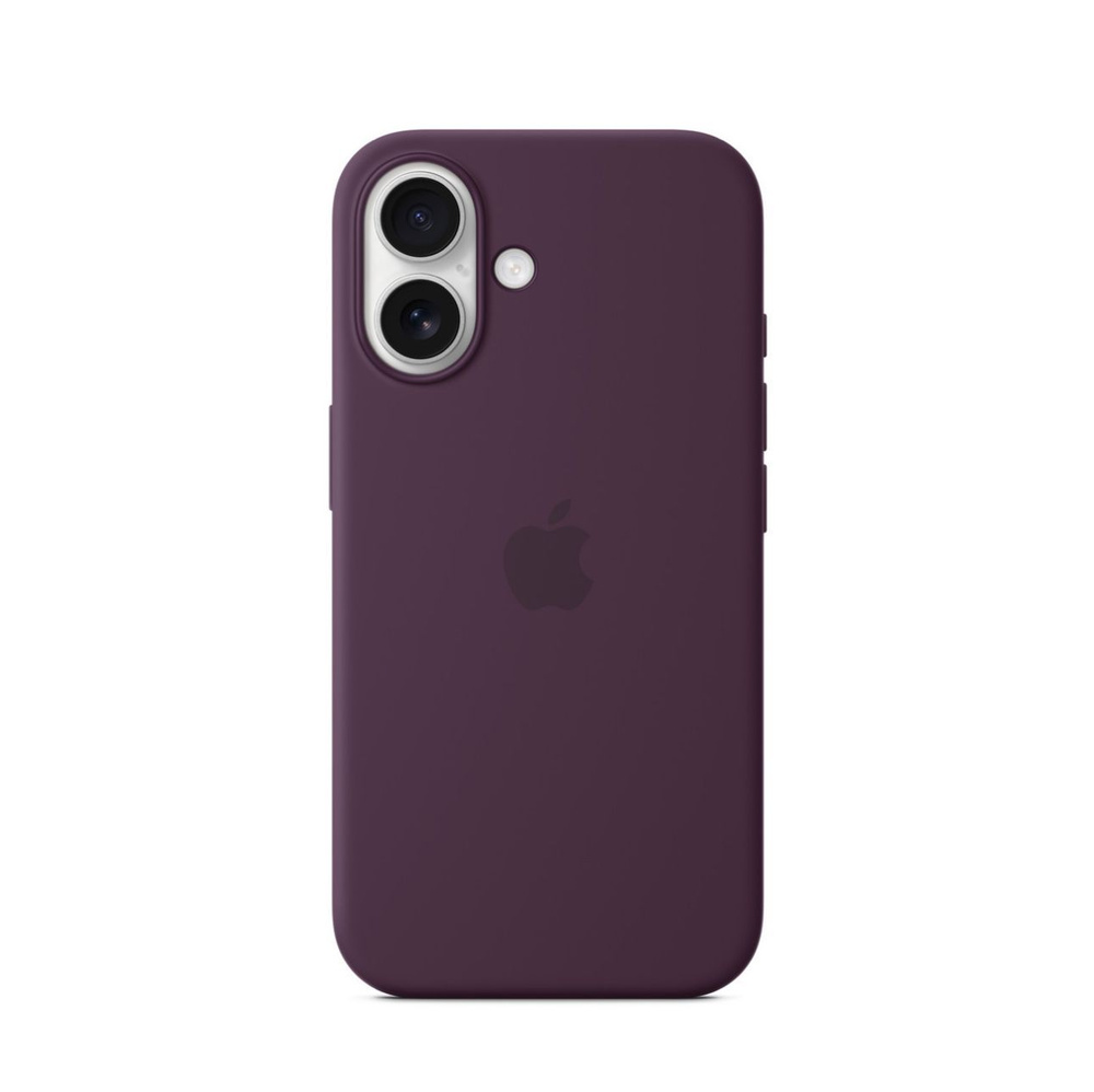 Чехол силиконовый с MagSafe Silicon Case for iPhone 16 Plum / фиолетовый #1