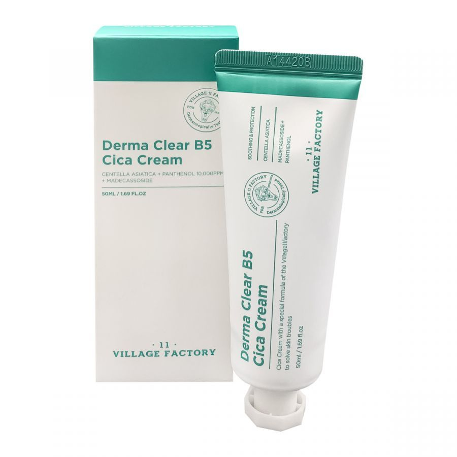 Village 11 Factory Увлажняющий питательный крем-гель Derma Clear B5 Cica Cream, 50 мл  #1