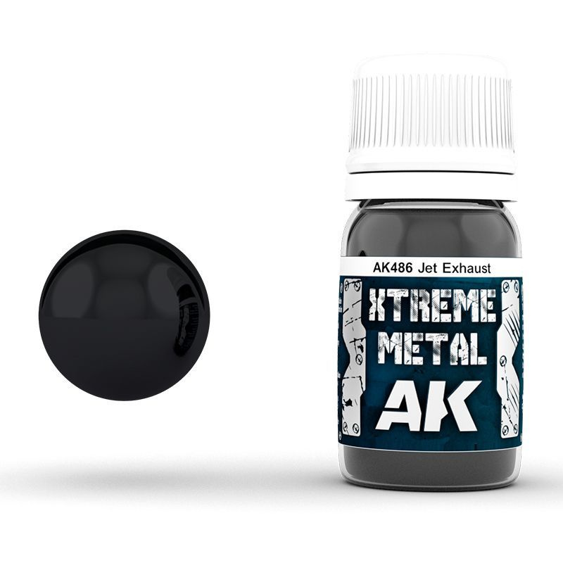 Краска металлик AK Interactive XTREME METAL JET EXHAUST 30ml #1