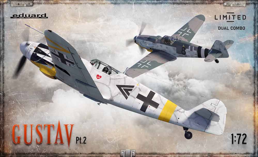 Сборная модель 1/72 Messerschmitt Bf-109G GUSTAV pt. 2 DUAL COMBO (Eduard kits) #1