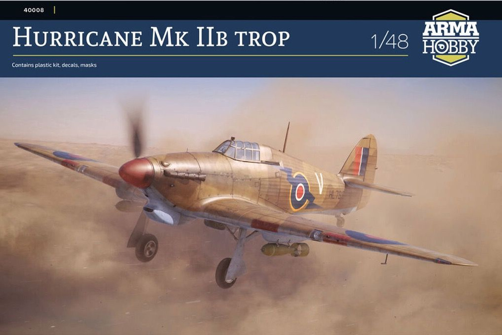 Сборная модель 1/48 Hawker Hurricane Mk.IIb trop (Arma Hobby) #1