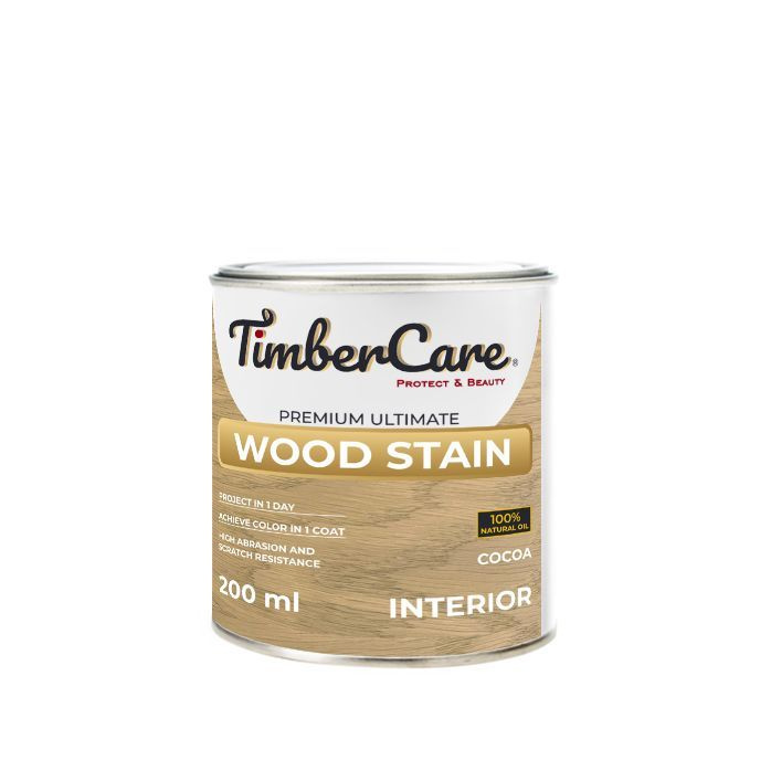 Масло тонирующее высокой прочности для дерева и мебели TimberCare Wood Stain, Какао/ Cocoa, 0.2 л  #1