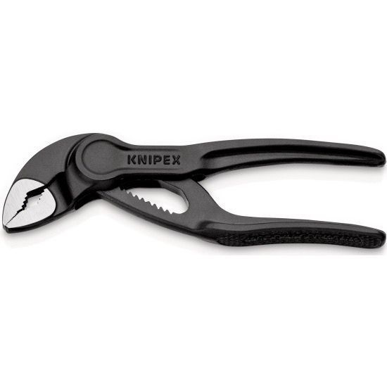 Knipex COBRA XS Клещи переставные сантехнические с фиксатором зев 28 мм, длина 100 мм, фосфатированные #1