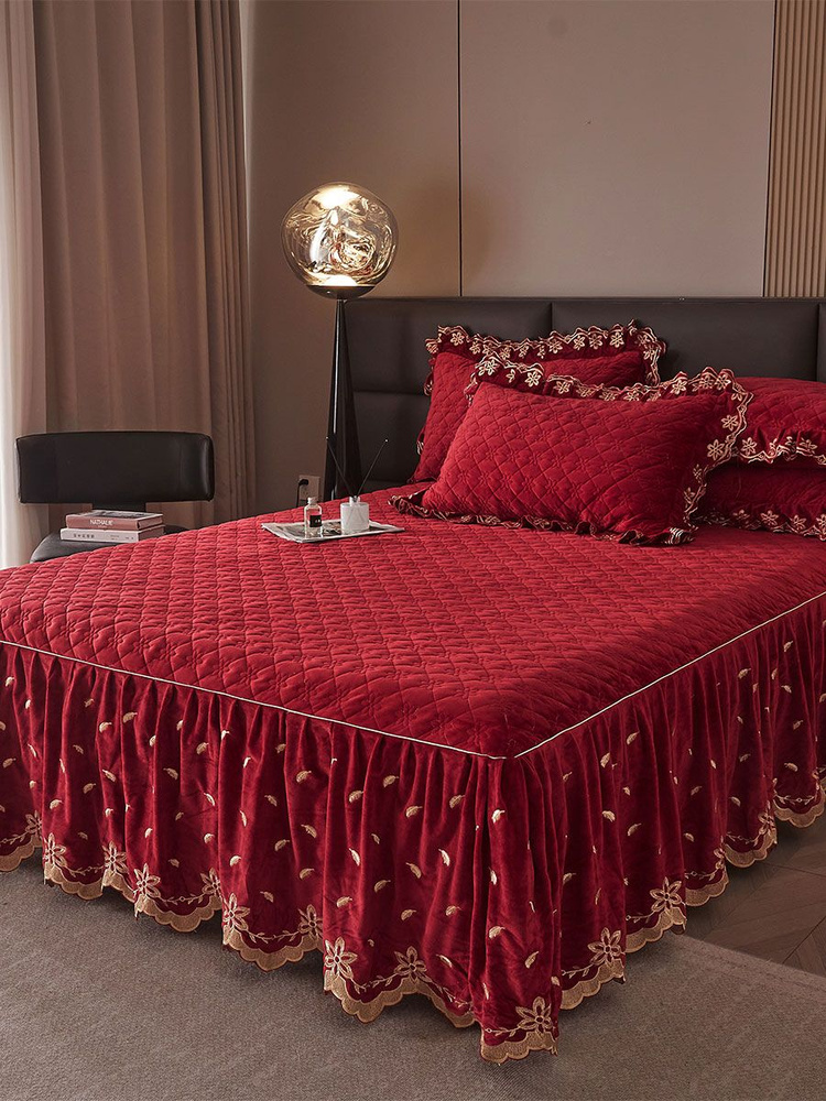 AiWinsure Покрывало с наволочками Velvet bedspreads, Вельбоа с размерами: 200 x 150 см  #1