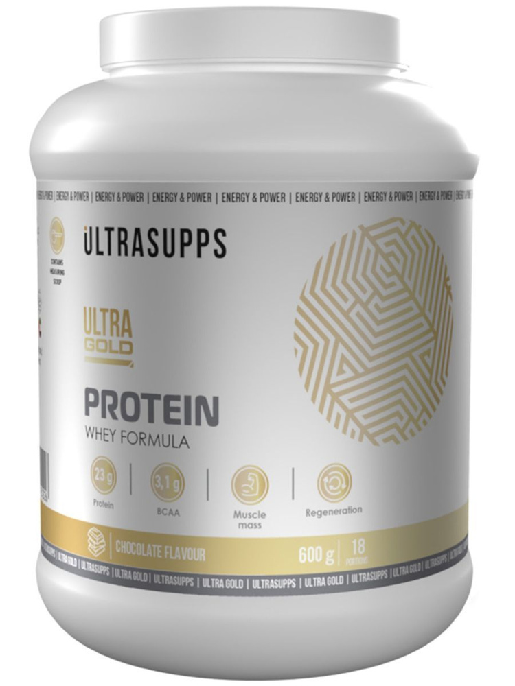 Сывороточный протеин UltraSupps Ultra Gold Protein Whey Formula - 600 г, шоколад  #1