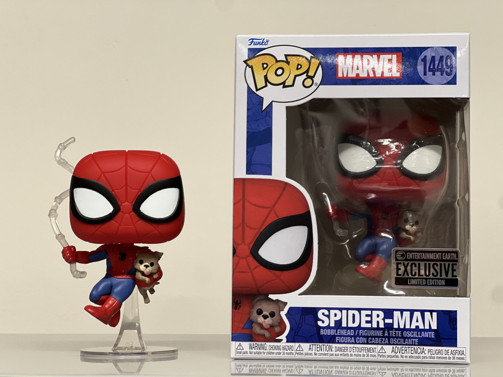 Фигурка Funko Pop! Spider-Man with Sandwich the Dog / Фанко Поп Человек-Паук с собакой "Сэндвич" из земли #1