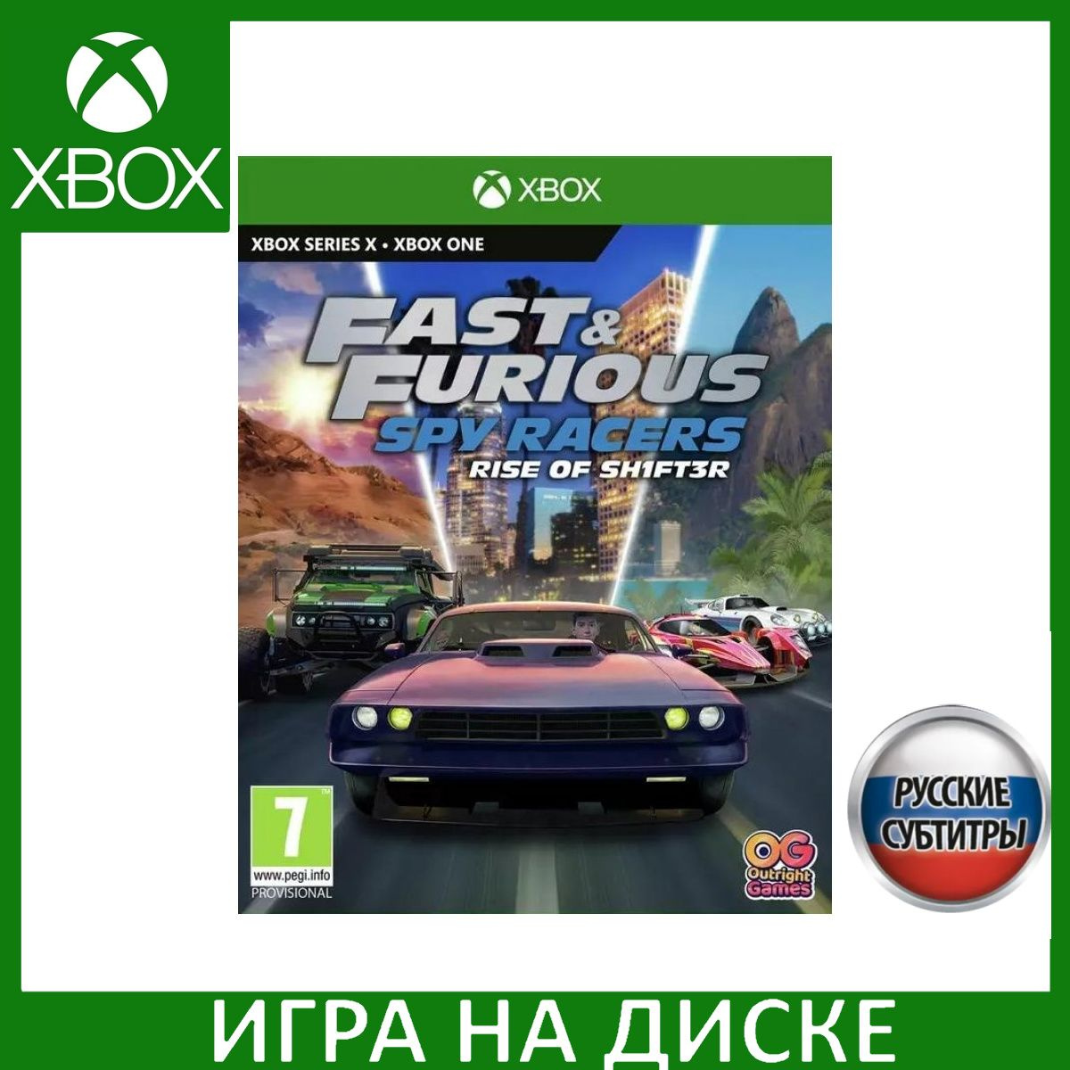 Диск с Игрой Форсаж: Шпионы-гонщики Подъем SH1FT3R (Fast and Furious: Spy Racers Rise of SH1FT3R) Русская Версия (Xbox One/Series X). Новый лицензионный запечатанный диск.